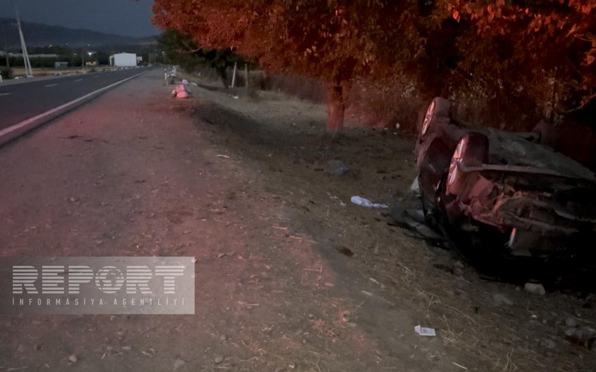 İsmayıllıda avtomobil aşdı: yaralılar var - FOTO