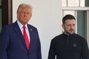 Trampla Zelenskinin Ağ Evdə görüşü başladı - VİDEO