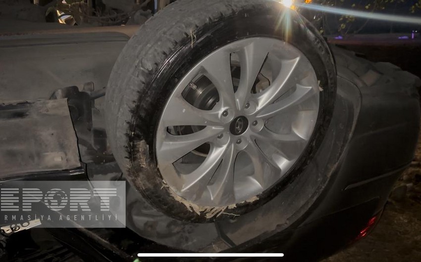 İsmayıllıda avtomobil aşdı: yaralılar var - FOTO