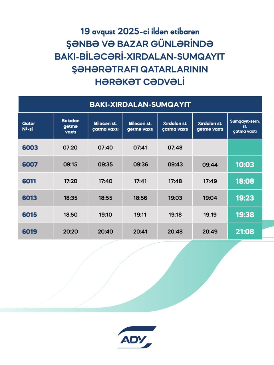 Qatarla gedib-gələnlərin nəzərinə! Qrafik dəyişdi - FOTO
