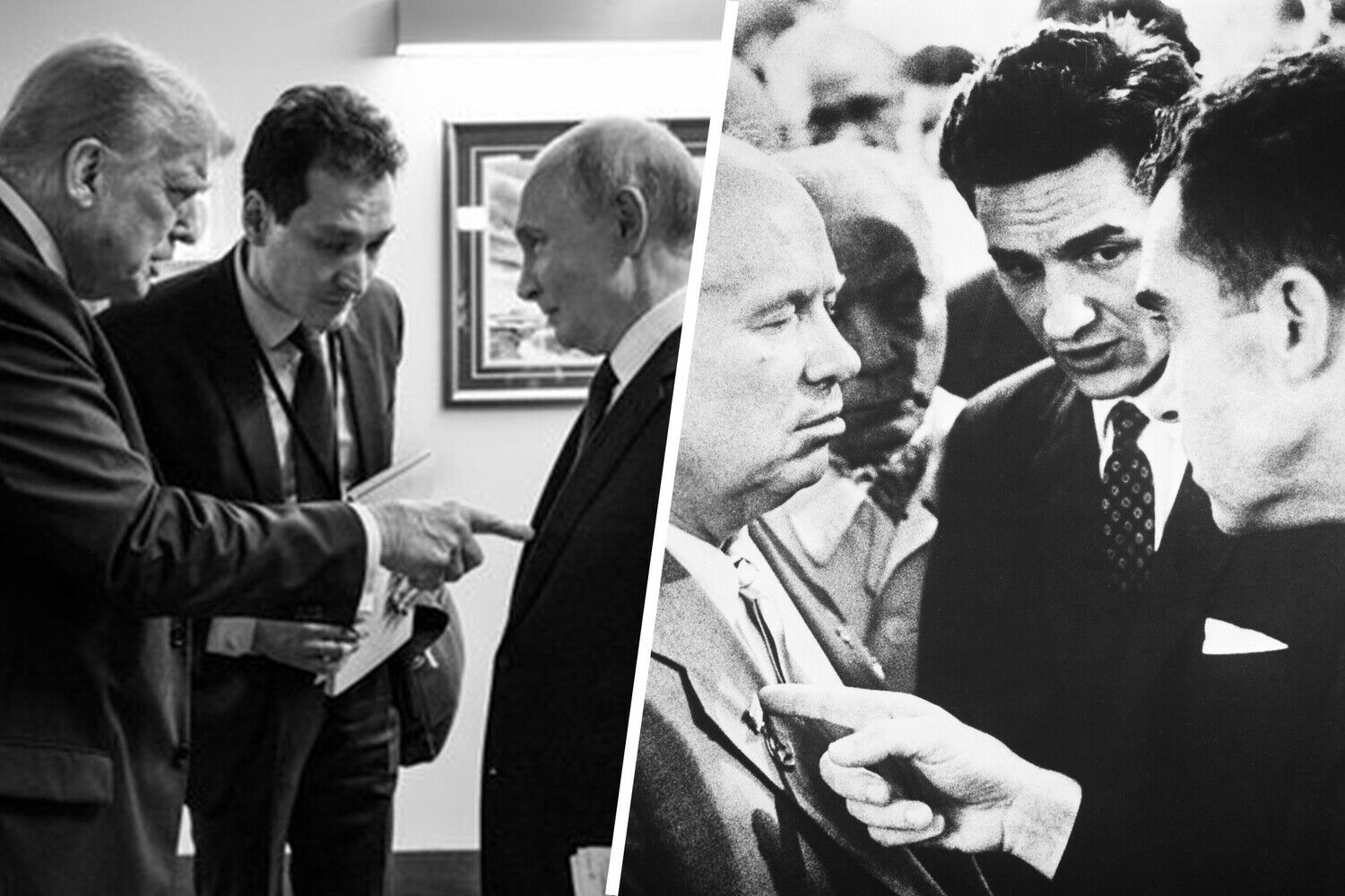 Tramp və Putinin FOTOsunda “zaman səyahətçisi” - MARAQLI DETAL