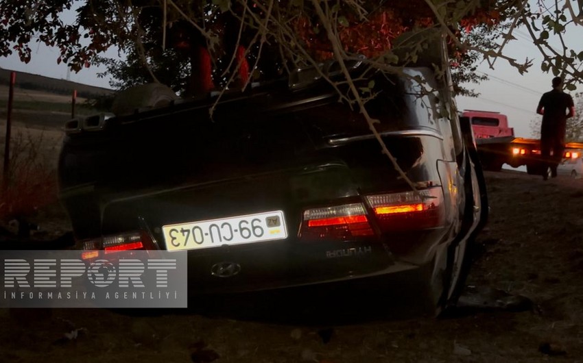 İsmayıllıda avtomobil aşdı: yaralılar var - FOTO