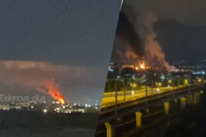 Soçiyə dron hücumu: neft bazasında yanğın başladı