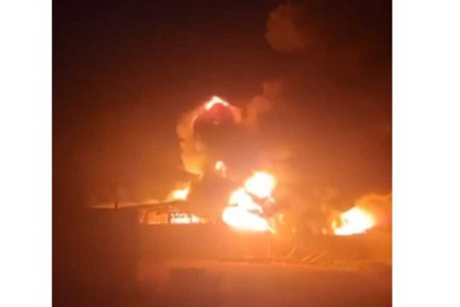 İranda güclü partlayış: yanğın başladı - VİDEO