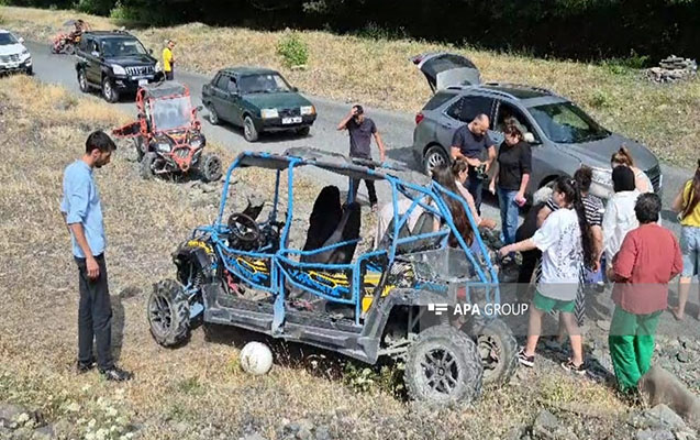 Qəbələdə ağır qəza: ərəb helikopterlə Bakıya göndərildi - FOTO