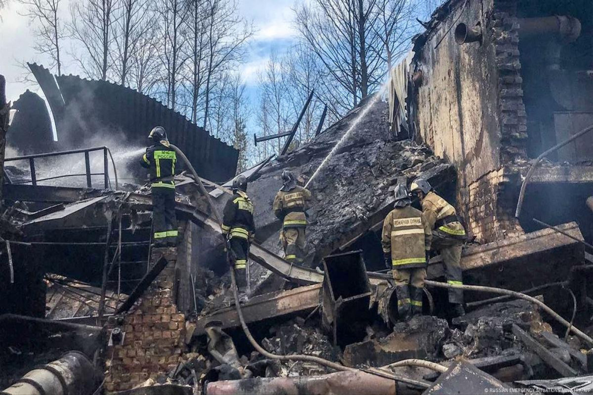 Rusiyada partlayışda ölənlərin sayı 26 nəfərə çatdı