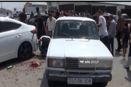 Cəlilabadda 5 avtomobil toqquşdu, 2 nəfər xəsarət aldı