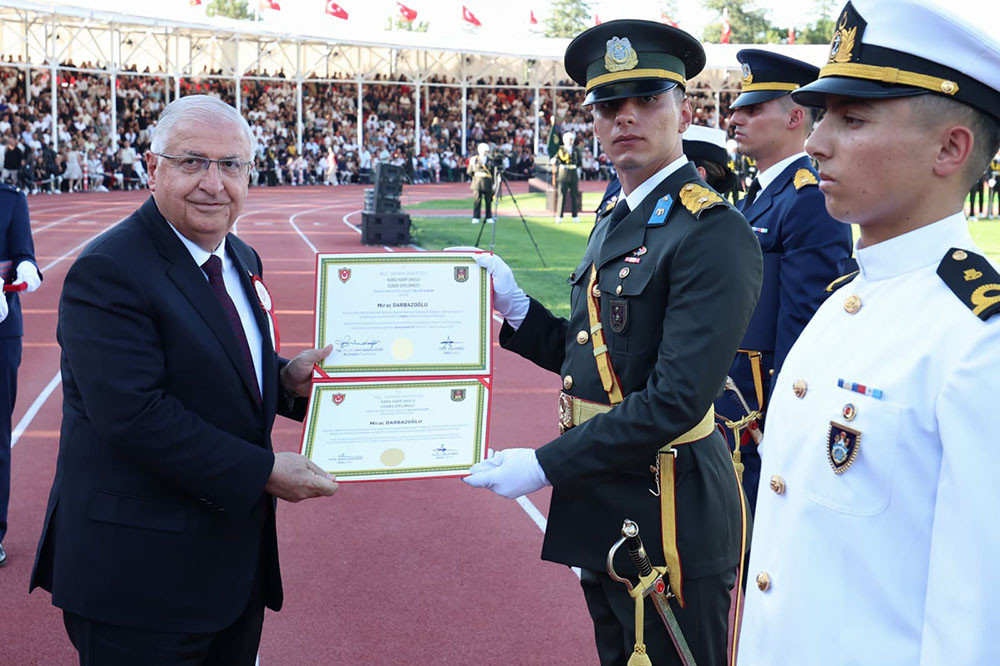 Zakir Həsənov Türkiyədə: hərbi məktəblərin buraxılış mərasimində - Fotolar