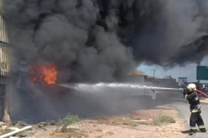 “Sədərək”dəki yanğından FOTOLAR