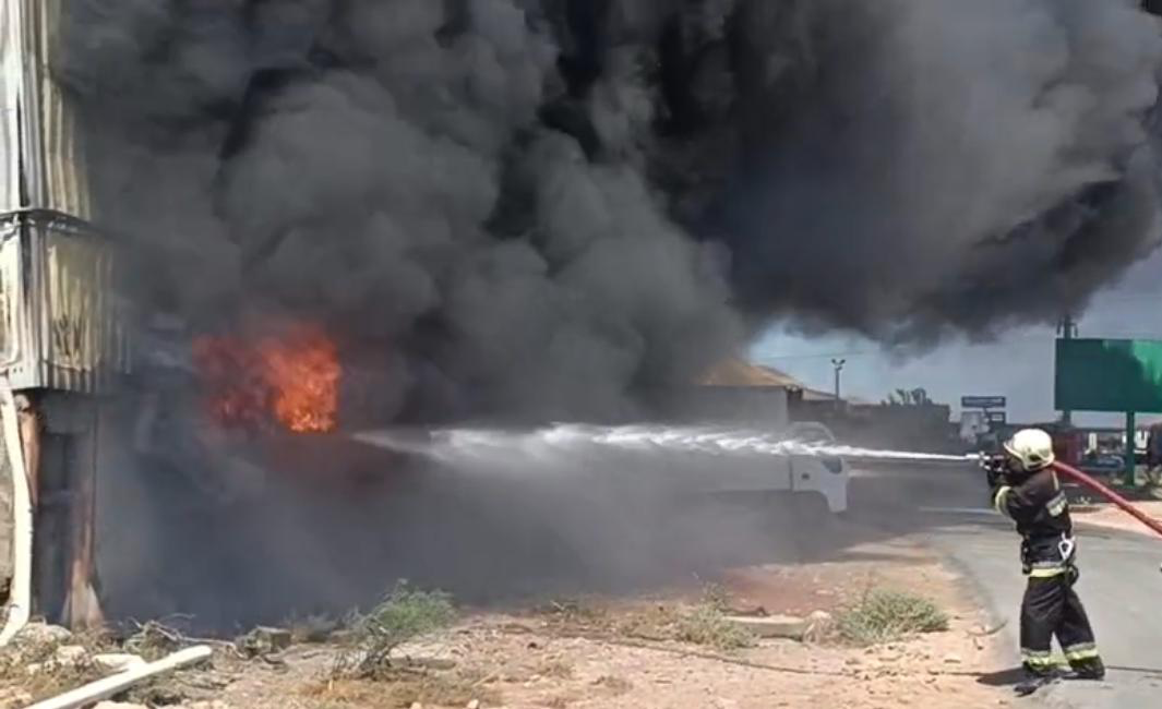 “Sədərək”dəki yanğından FOTOLAR