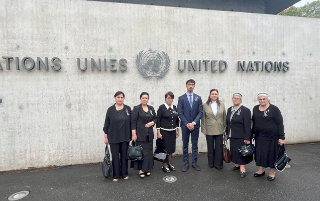Azərbaycanlı itkinlərin ailə üzvləri ilk dəfə BMT-də - FOTOLAR