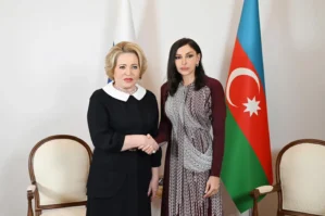 Valentina Matviyenko Mehriban Əliyevanı təbrik etdi