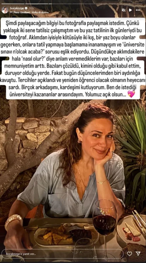 Məşhur türk aktrisası da tələbə oldu - FOTO