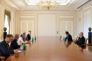 Prezident Maqdalena Qrononu qəbul etdi - FOTOLAR