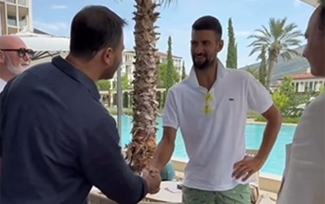 Emin Novak Cokoviçlə görüşdü - VİDEO 1 Emin Novak Cokoviçlə görüşdü - VİDEO