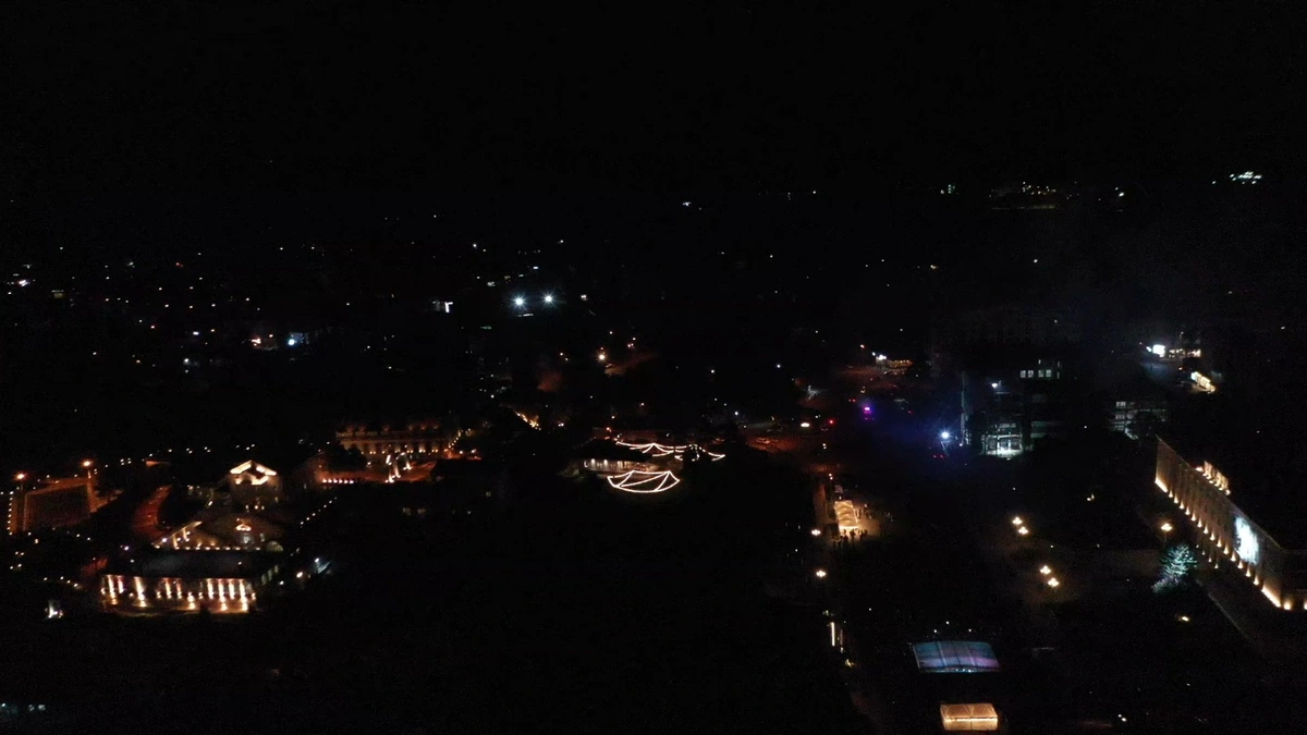 Xankəndidə atəşfəşanlıq oldu – FOTOLAR