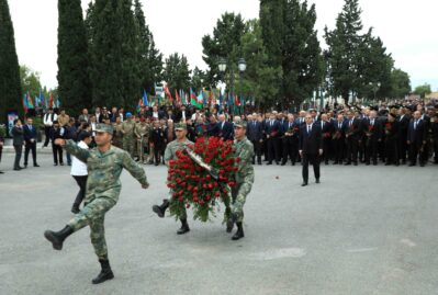 Gəncədə Anım Günü ilə bağlı tədbir keçirildi - FOTOLAR