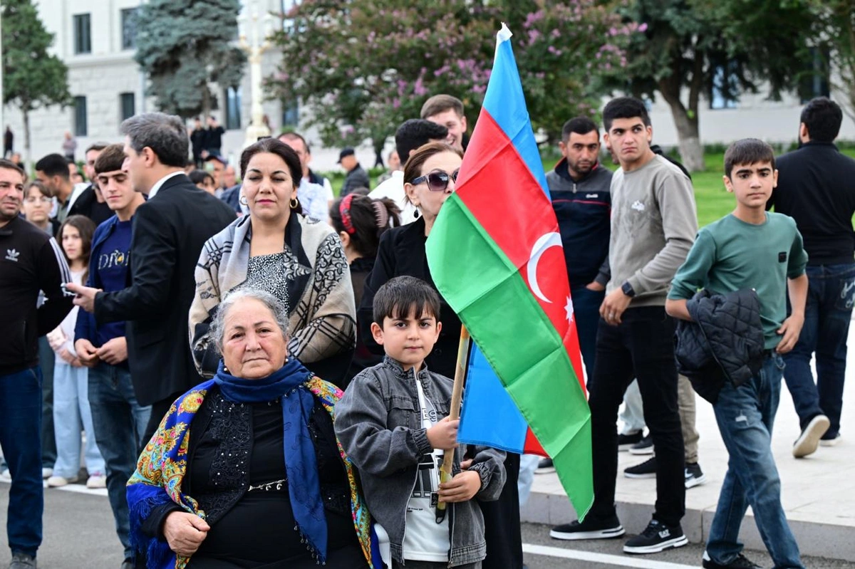 Xankəndidə atəşfəşanlıq oldu – FOTOLAR