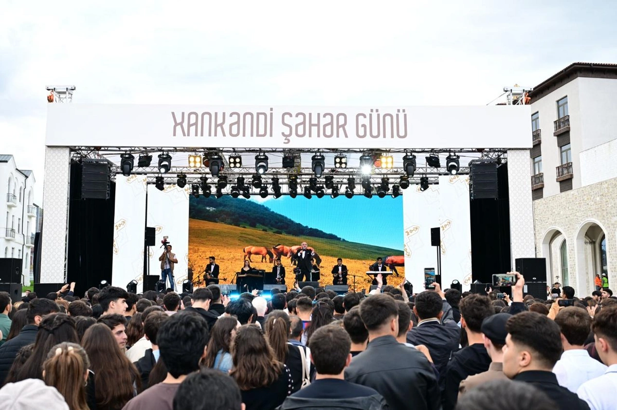 Xankəndidə atəşfəşanlıq oldu – FOTOLAR