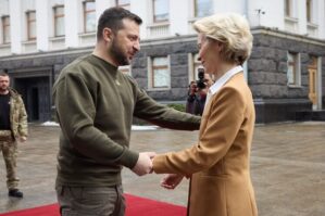 Zelenski Leyenlə danışdı