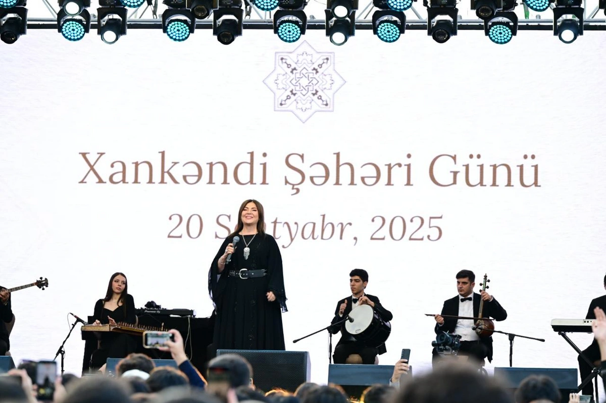 Xankəndidə atəşfəşanlıq oldu – FOTOLAR