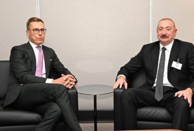 İlham Əliyev Finlandiya Prezidenti ilə görüşdü
