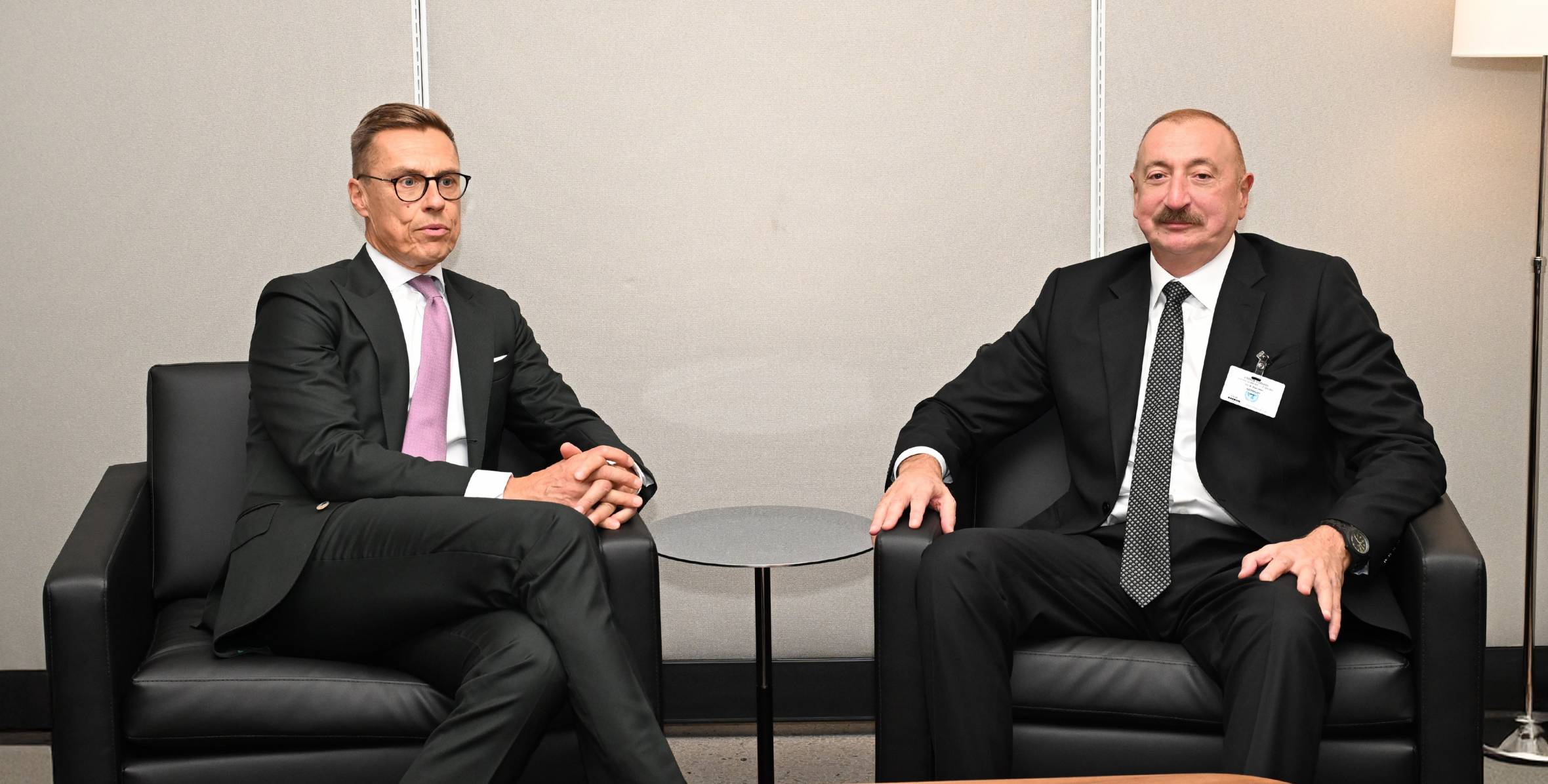 İlham Əliyev Finlandiya Prezidenti ilə görüşdü