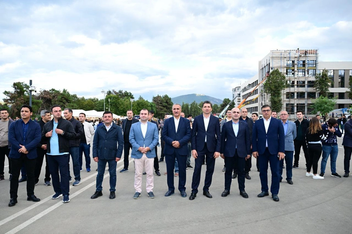 Xankəndidə atəşfəşanlıq oldu – FOTOLAR