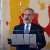 AA 20250911 39088317 39088305 DISISLERI BAKANI FIDAN ITALYA DISISLERI BAKANI TAJANI ILE ORTAK BASIN TOPLANTISI DUZENLEDI