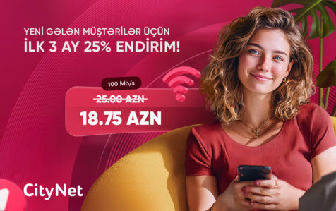 CityNet 3Ay ucun 25� endirim 1274 800