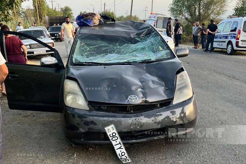 Lənkəranda bədbəxt hadisə: avtomobil velosipedçini öldürdü - FOTO