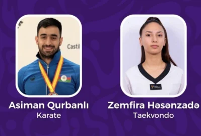 Azərbaycanın III MDB Oyunlarındakı bayraqdarları...