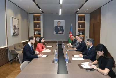 Ceyhun Bayramov Sofi Laqutt ilə görüşdü - FOTOLAR