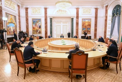 Əli Əsədov Lukaşenko ilə görüşdə iştirak etdi - FOTOLAR