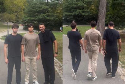 Emin oğulları və anası ilə Amerikada - FOTOLAR