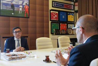 Fərid Qayıbov Ronen Krauszu qəbul etdi - FOTOLAR