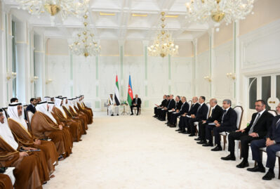 Prezidentlərin geniş tərkibdə görüşü oldu - FOTO