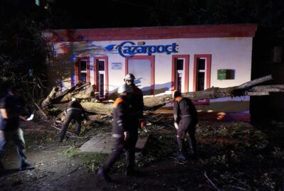 Lənkəranda güclü külək fəsadlar törədib – FOTOLAR