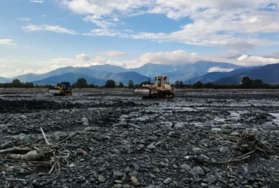 Zaqatalaya ağır texnika cəlb olundu