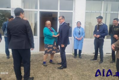 Novruzəli Aslanov İsmayıllıda seçicilərlə görüşdü - FOTOLAR