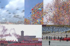 Unikal görüntülər: səmaya 80 min göyərçin buraxıldı - VİDEO