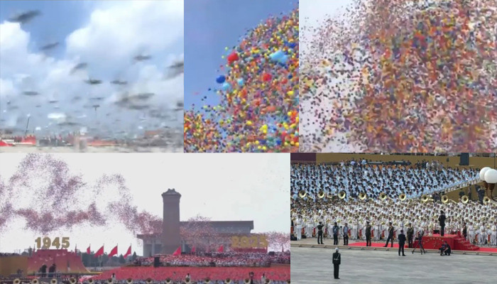 Unikal görüntülər: səmaya 80 min göyərçin buraxıldı - VİDEO