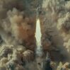 powerful rocket launch with smoke fire trails visible sky scaled 2
