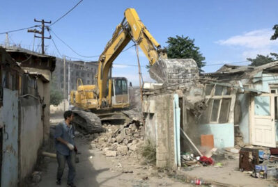Bakıda bu evlərin sökülməsinə başlanıldı