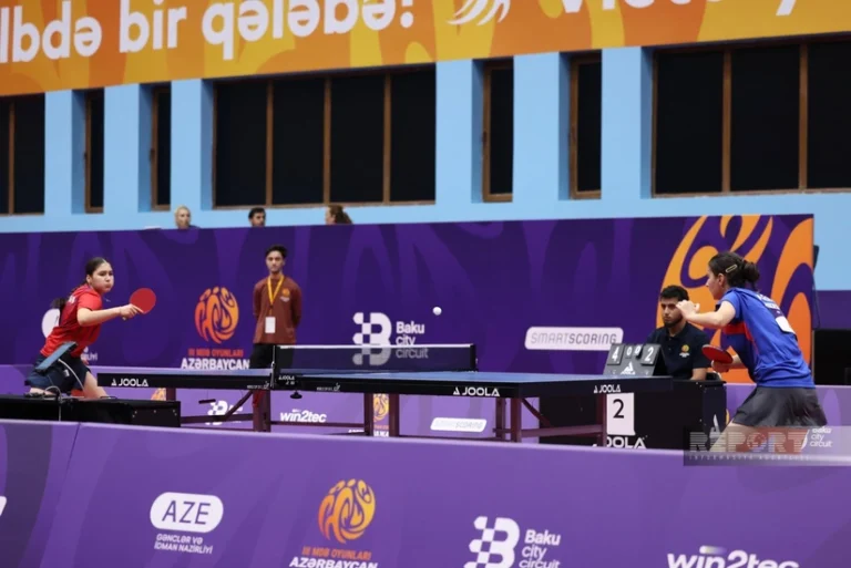 III MDB Oyunları: stolüstü tennisçimiz finalda - FOTOLAR
