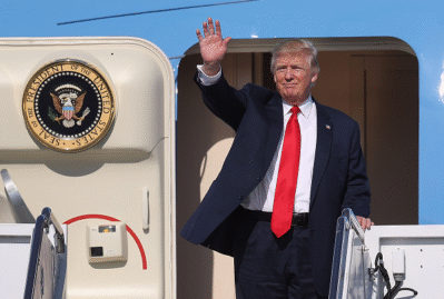 Trampın İngiltərədə etdiyi bu hərəkət gündəm oldu: Yenidən təkrarladı