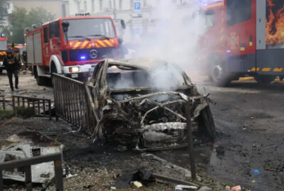 Rusiyadan böyük hücum: Dnepr və Xarkovda yanğınlar baş verir - VİDEO