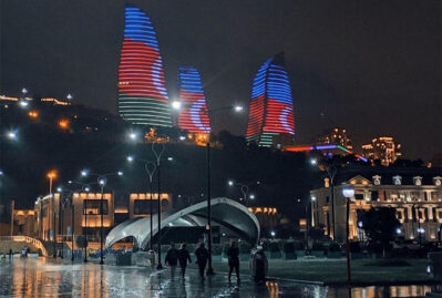 Bakıda şiddətli yağış: görüntü heyrətləndirdi - VİDEO
