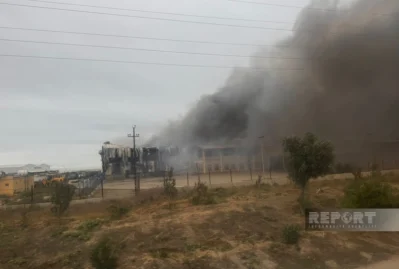 Abşerondakı yanğın məhdudlaşdırıldı - VİDEO