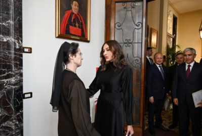 Mehriban Əliyeva Raffaella Petrini ilə görüşdü – FOTOLAR
